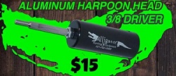 Aluminum Harpoon Base for gator hunting